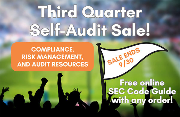 Third Quarter Self-Audit Sale
